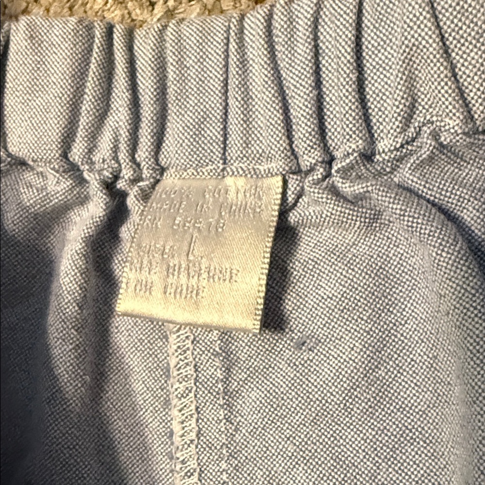 Chambray Button-Up 100% Cotton Pajamas PJ Set by Blossom Set L - Picture 8 of 9
